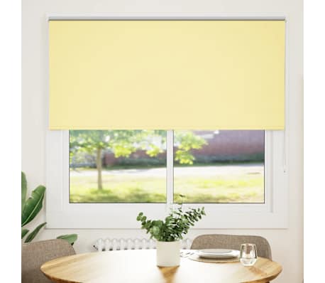 vidaXL Store enrouleur occultant jaune largeur du tissu 146,6 cm