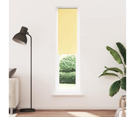 vidaXL Store enrouleur occultant jaune largeur du tissu 50,7 cm