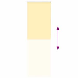 Roleta zatemňovací žlutá 65x210 cm šířka látky 60,7cm polyester - obrázek 9