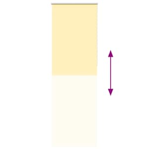 Roleta zatemňovací žlutá 75x210 cm šířka látky 70,7cm polyester - obrázek 9