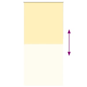 Roleta zatemňovací žlutá 90x210 cm šířka látky 85,7cm polyester - obrázek 9