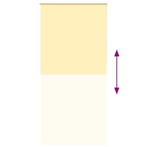 Roleta zatemňovací žlutá 100x210cm šířka látky 95,7cm polyester - obrázek 9