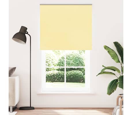 vidaXL Store enrouleur occultant jaune largeur du tissu 116,6 cm