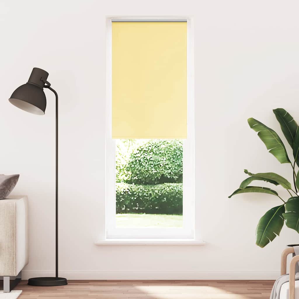 vidaXL Rolgordijn verduisterend 80x230 cm stofbreedte 75,7cm geel afbeelding