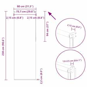 Roleta zatemňovací žlutá šířka látky 75,7 cm polyester - obrázek 18