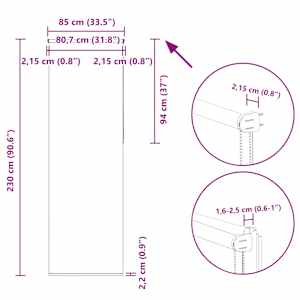 Roleta zatemňovací žlutá šířka látky 80,7 cm polyester - obrázek 18