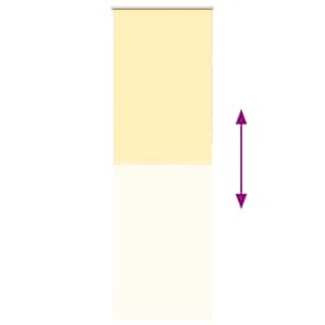 Roleta zatemňovací žlutá šířka látky 80,7 cm polyester - obrázek 9