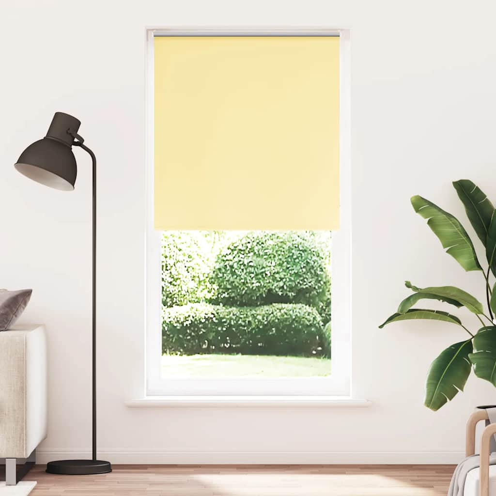 vidaXL Jaluză cu role opace galben 100x230 cm lățime țesătură 95,7 cm