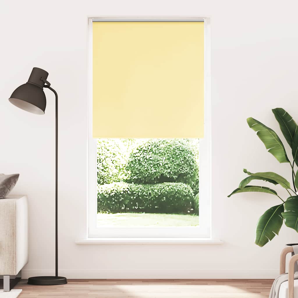 vidaXL Rolgordijn verduisterend 110x230 cm stofbreedte 105,7 cm geel afbeelding