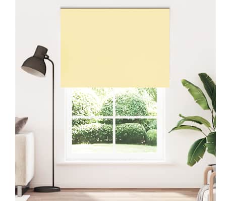 vidaXL Store enrouleur occultant jaune largeur du tissu 156,6 cm