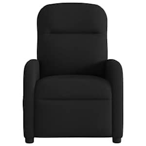 Polohovací křeslo černé textil - obrázek 3