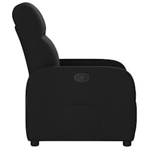 Polohovací křeslo černé textil - obrázek 4