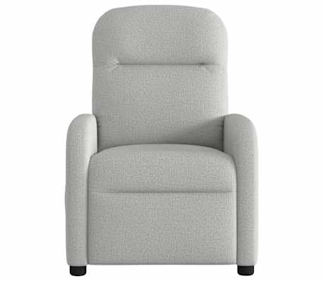 vidaXL Cadeira reclin&aacute;vel tecido cinzento nuvem