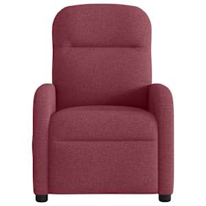 Masážní polohovací křeslo vínové textil - obrázek 3