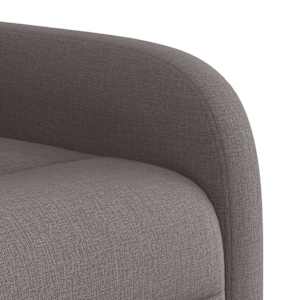 Masážní polohovací křeslo taupe textil - obrázek 9