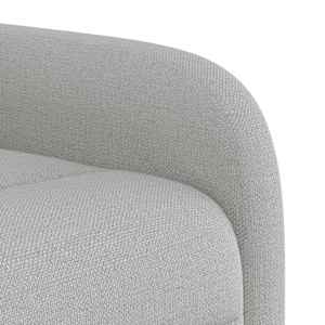 Masážní polohovací křeslo obláčkově šedá textil - obrázek 9