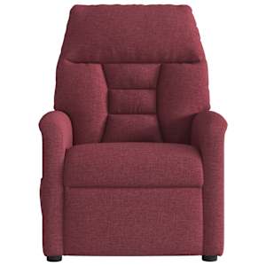 Polohovací křeslo vínové textil - obrázek 3