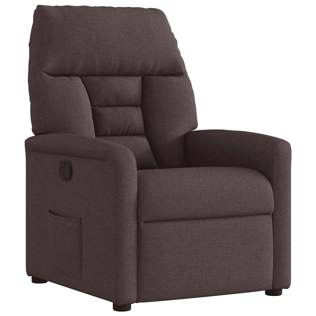 vidaXL Relaxsessel Dunkelbraun Stoff