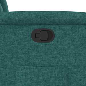 Polohovací křeslo tmavě zelené textil - obrázek 8