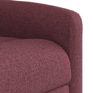 Masážní polohovací křeslo vínové textil - obrázek 9