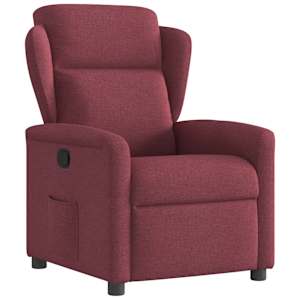 Polohovací křeslo vínové textil - obrázek 1