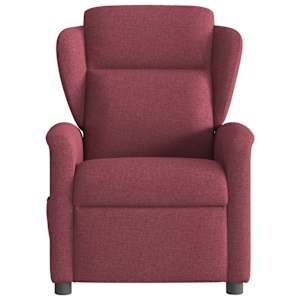 Polohovací křeslo vínové textil - obrázek 3
