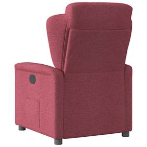 Polohovací křeslo vínové textil - obrázek 5