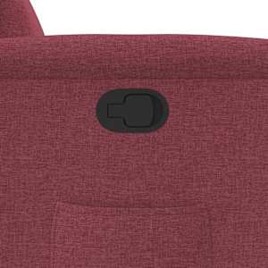 Polohovací křeslo vínové textil - obrázek 9