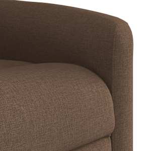 Polohovací křeslo hnědé textil - obrázek 8