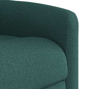 Polohovací křeslo tmavě zelené textil - obrázek 8