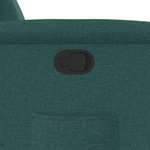 Polohovací křeslo tmavě zelené textil - obrázek 9