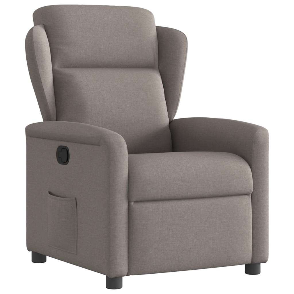 vidaXL Relaxsessel Taupe Stoff