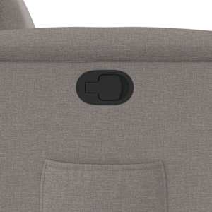 Polohovací křeslo taupe textil - obrázek 9
