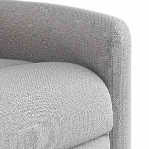 Polohovací křeslo obláčkově šedá textil - obrázek 8