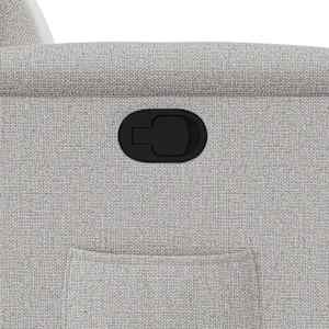 Polohovací křeslo obláčkově šedá textil - obrázek 9