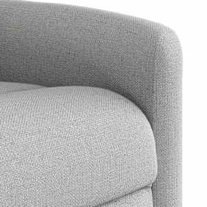 Masážní polohovací křeslo obláčkově šedá textil - obrázek 9