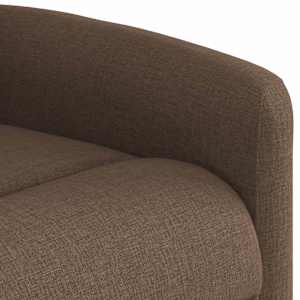 Polohovací křeslo hnědé textil - obrázek 8