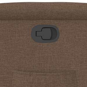 Polohovací křeslo hnědé textil - obrázek 9