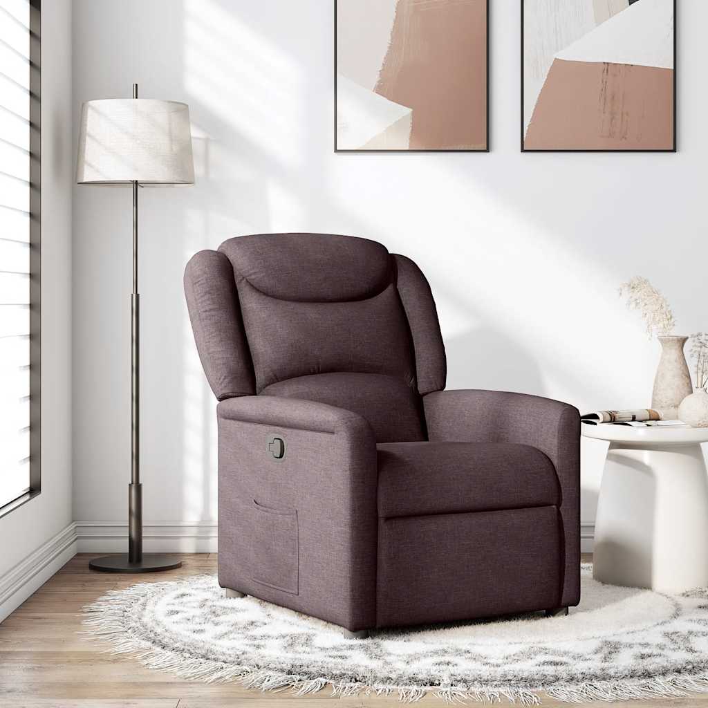 vidaXL Relaxsessel Dunkelbraun Stoff