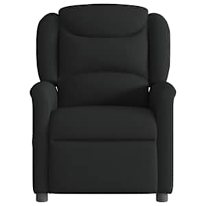 Masážní polohovací křeslo černé textil - obrázek 3