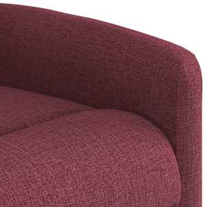Masážní polohovací křeslo vínové textil - obrázek 9