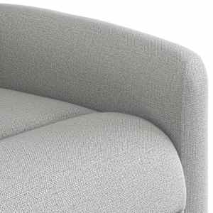 Masážní polohovací křeslo obláčkově šedá textil - obrázek 9