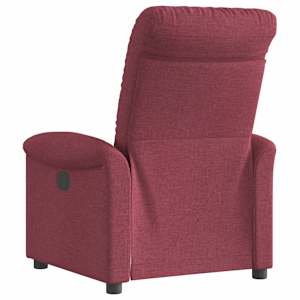 Polohovací křeslo vínové textil - obrázek 5