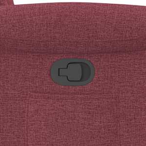 Polohovací křeslo vínové textil - obrázek 9