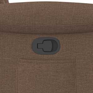 Polohovací křeslo hnědé textil - obrázek 9