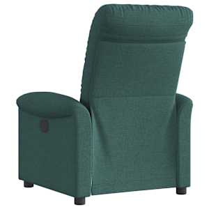 Polohovací křeslo tmavě zelené textil - obrázek 5