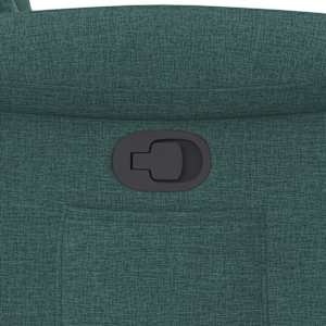 Polohovací křeslo tmavě zelené textil - obrázek 9