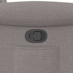 Polohovací křeslo taupe textil - obrázek 9