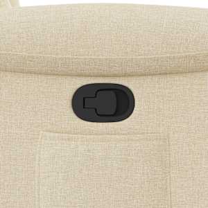 Polohovací křeslo krémové textil - obrázek 9