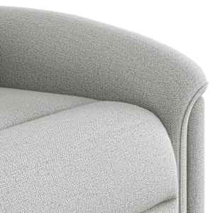 Masážní polohovací křeslo obláčkově šedá textil - obrázek 9